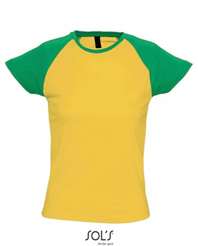 T-Shirt Raglan Femme Milky 150