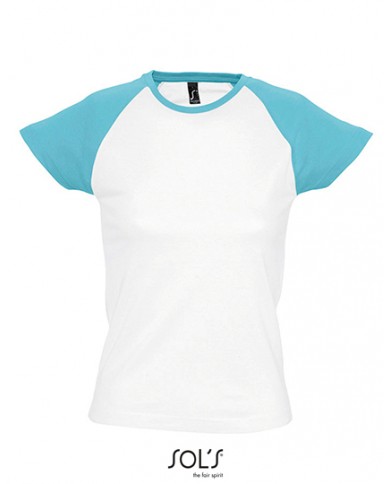 T-Shirt Raglan Femme Milky 150