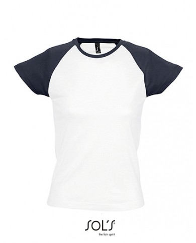 T-Shirt Raglan Femme Milky 150