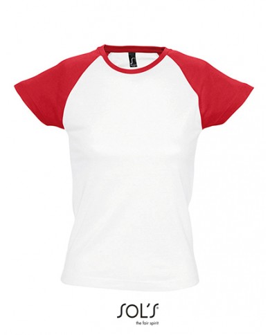 T-Shirt Raglan Femme Milky 150