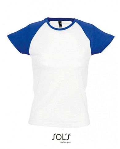 T-Shirt Raglan Femme Milky 150