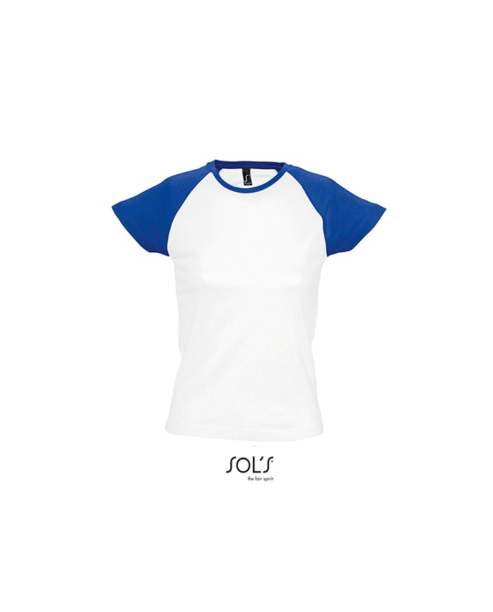 T-Shirt Raglan Femme Milky 150